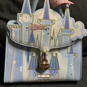 Whimsical Blue Castle Mini Bag